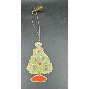 Rare 1996 Hallmark Hall Family Christmas Tree Ornament Don & Adele -6D